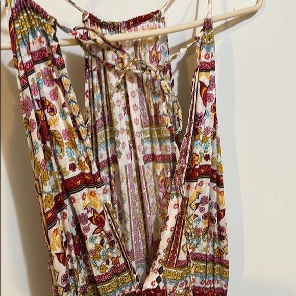 H&M Coachella Collection Multicolored Floral Boho Patchwork Romper Size 12!! - Picture 10 of 10